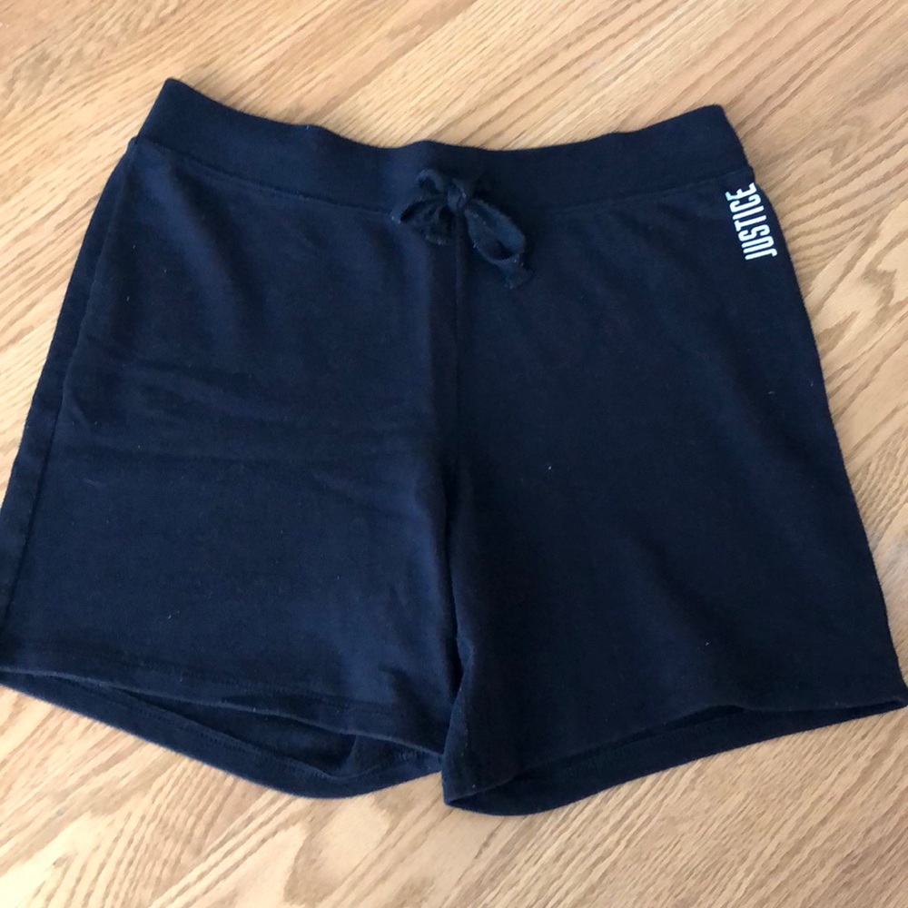 Justice black shorts